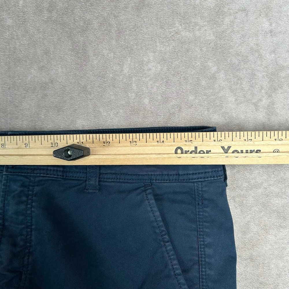 American Eagle Kick Boot Navy Blue Stretch Pants Womens 8 Regular Mid Rise Flare - Picture 2 of 9